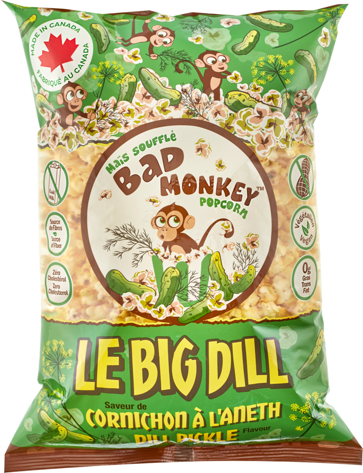 Bad Monkey The Big Dill popcorn bag